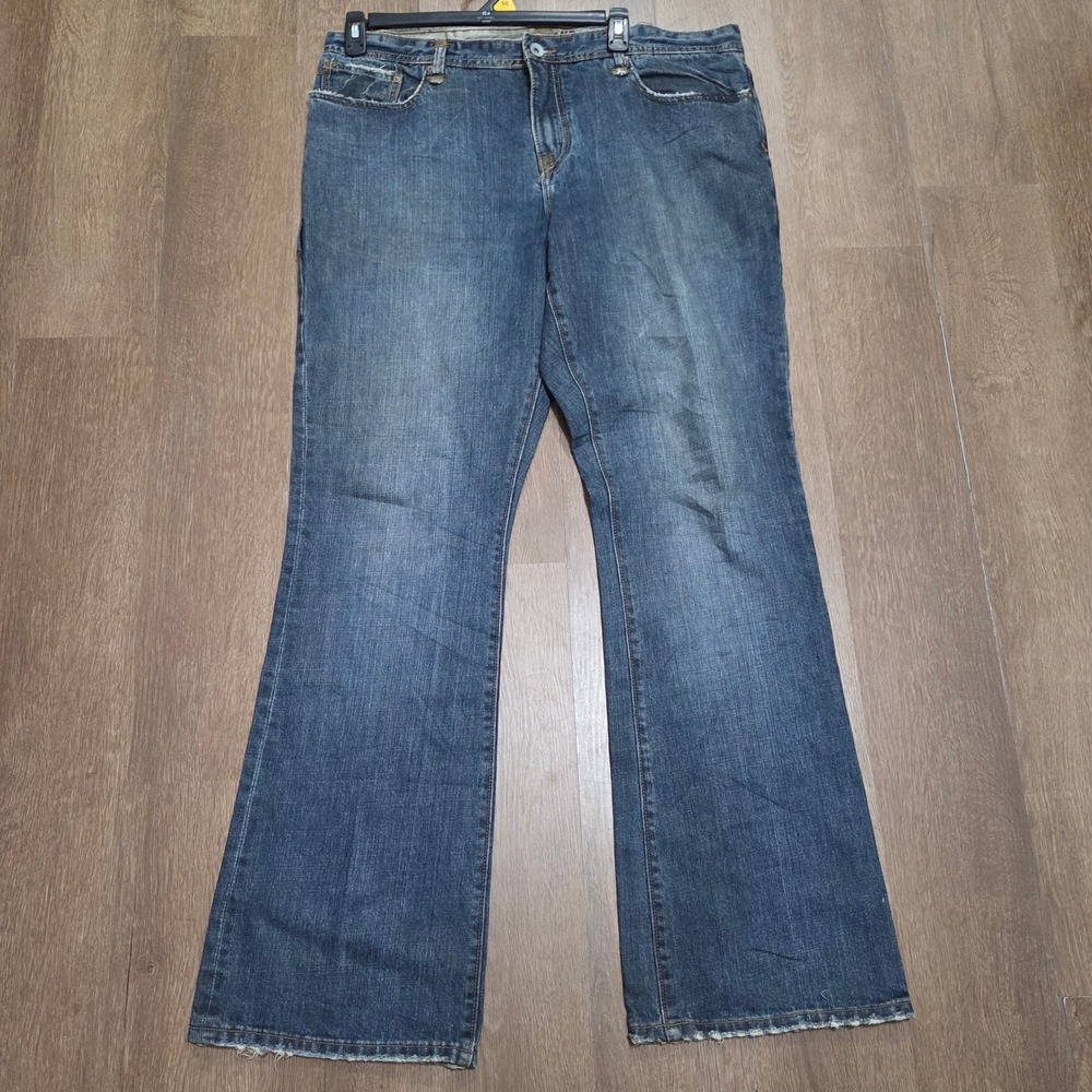 Z-Brand So-Cal USA Mens Distressed Bootcut Jeans Medium Wash Blue 38x34 wide leg